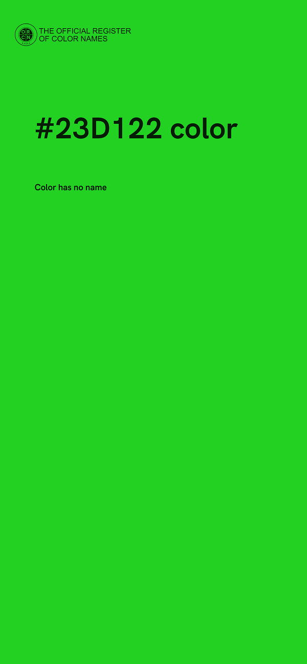 #23D122 color image