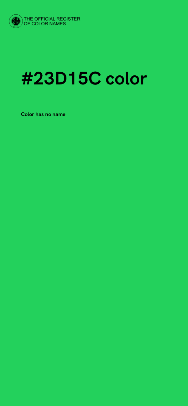 #23D15C color image
