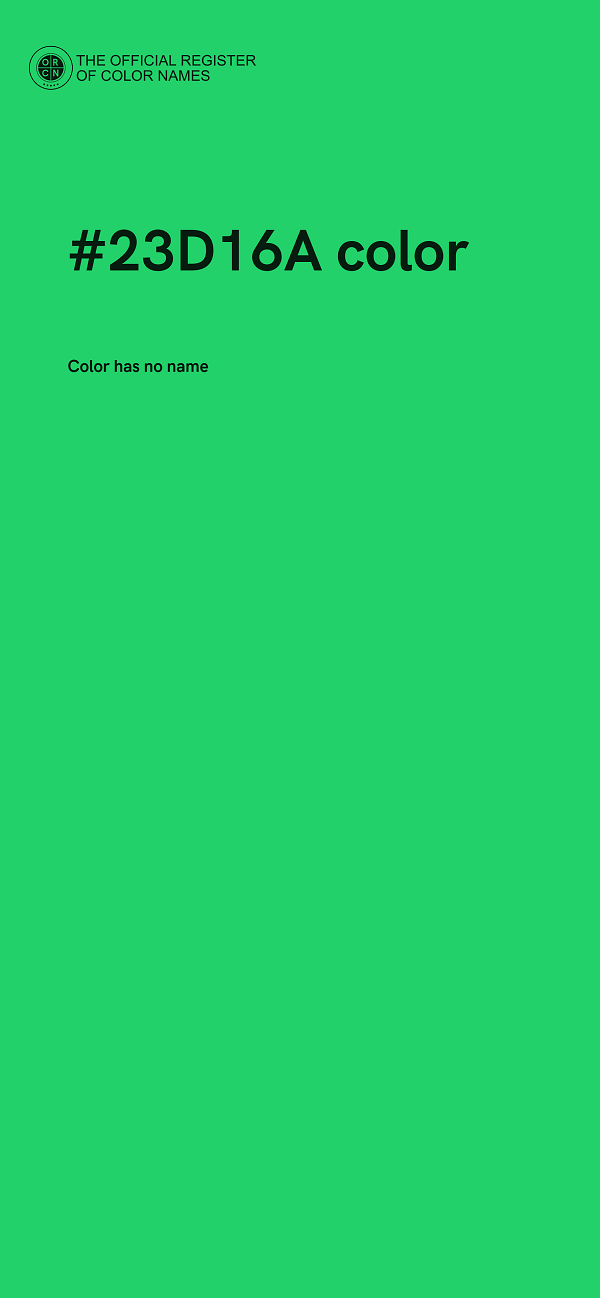 #23D16A color image