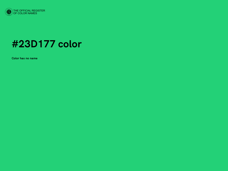 #23D177 color image