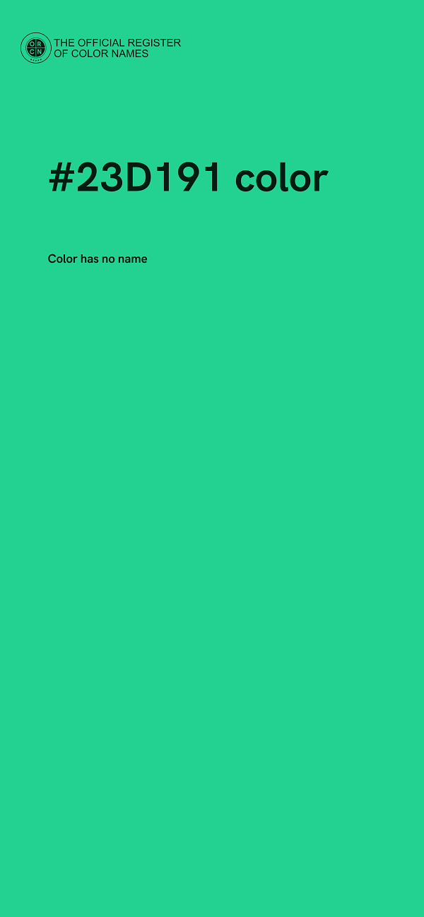 #23D191 color image