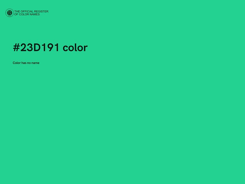 #23D191 color image