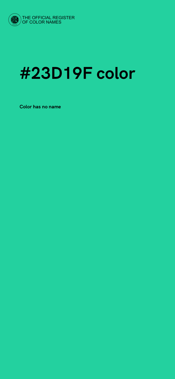 #23D19F color image