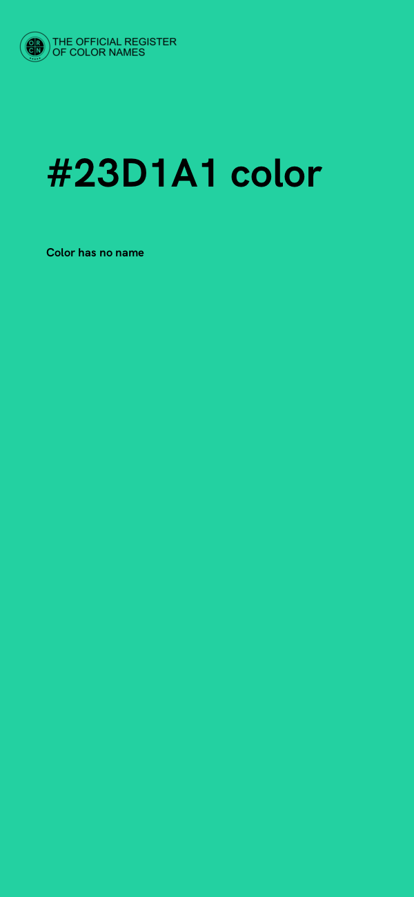 #23D1A1 color image