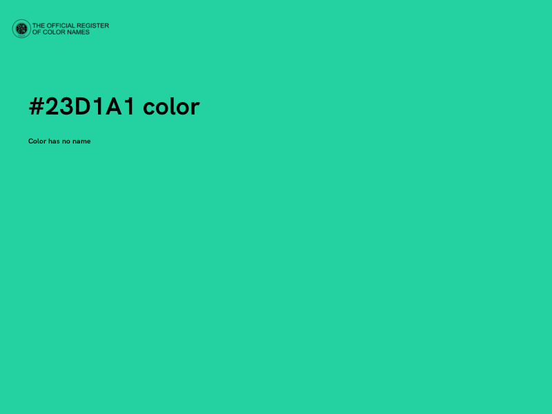 #23D1A1 color image