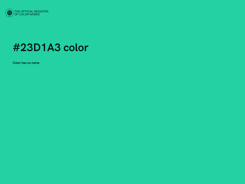 #23D1A3 color image