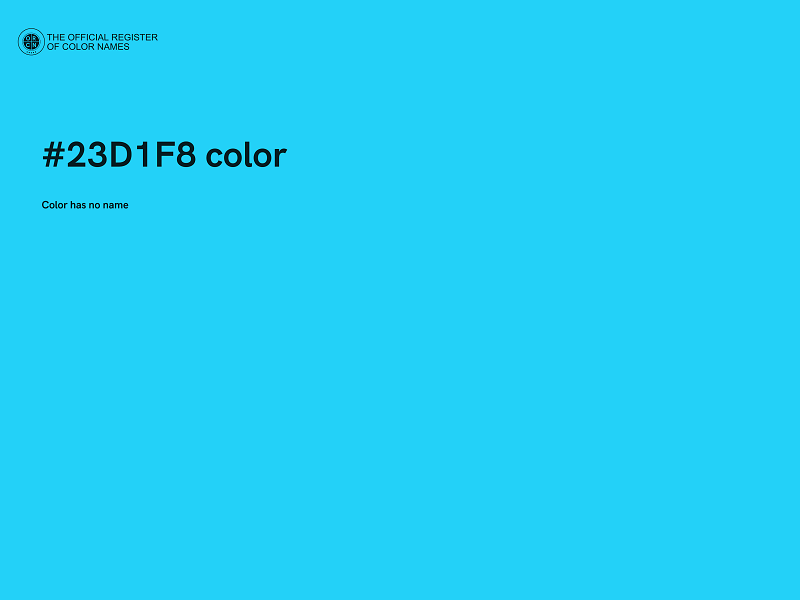 #23D1F8 color image