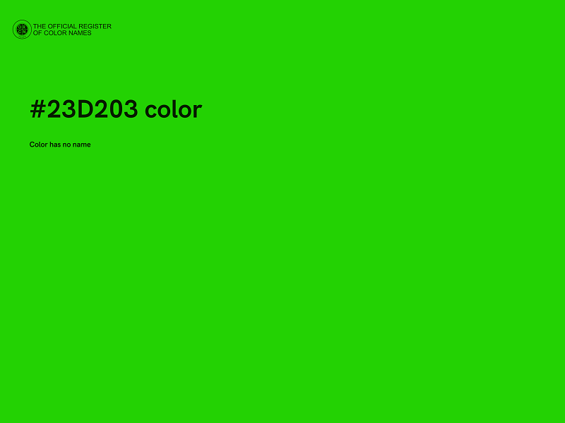 #23D203 color image