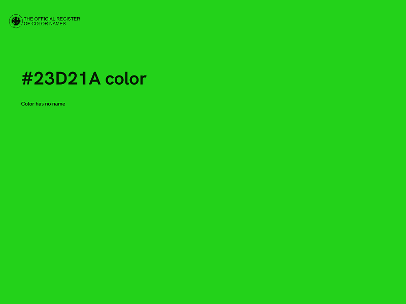 #23D21A color image