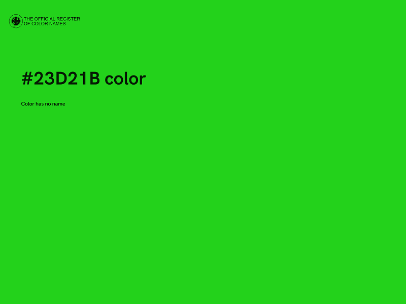 #23D21B color image