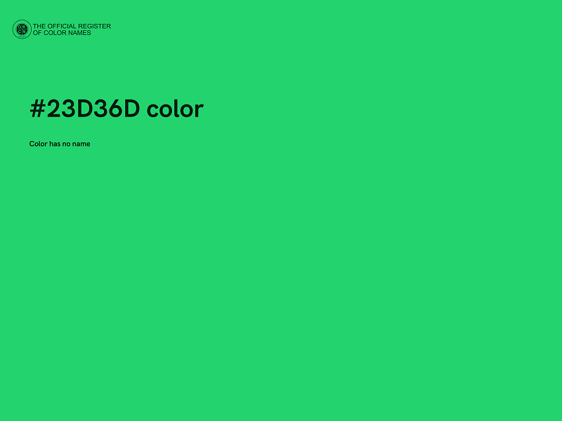 #23D36D color image