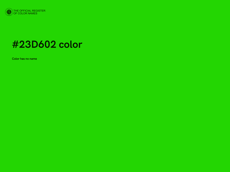 #23D602 color image