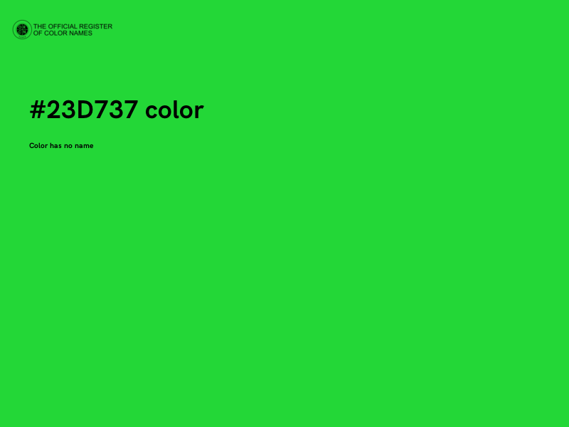 #23D737 color image