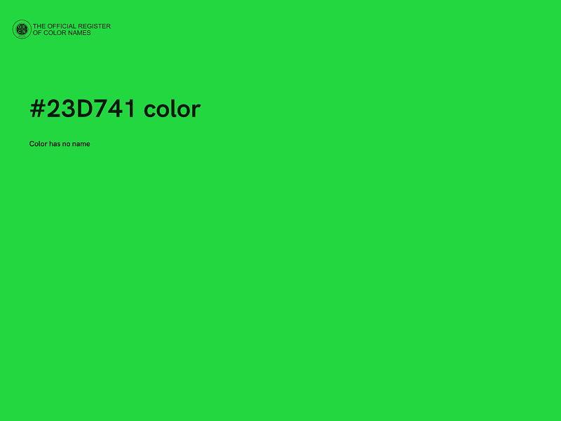 #23D741 color image