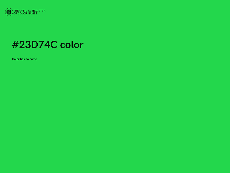 #23D74C color image