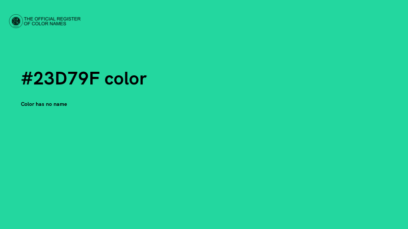 #23D79F color image