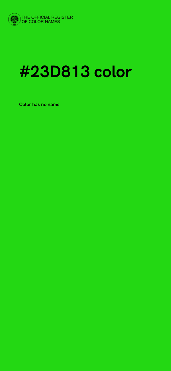 #23D813 color image