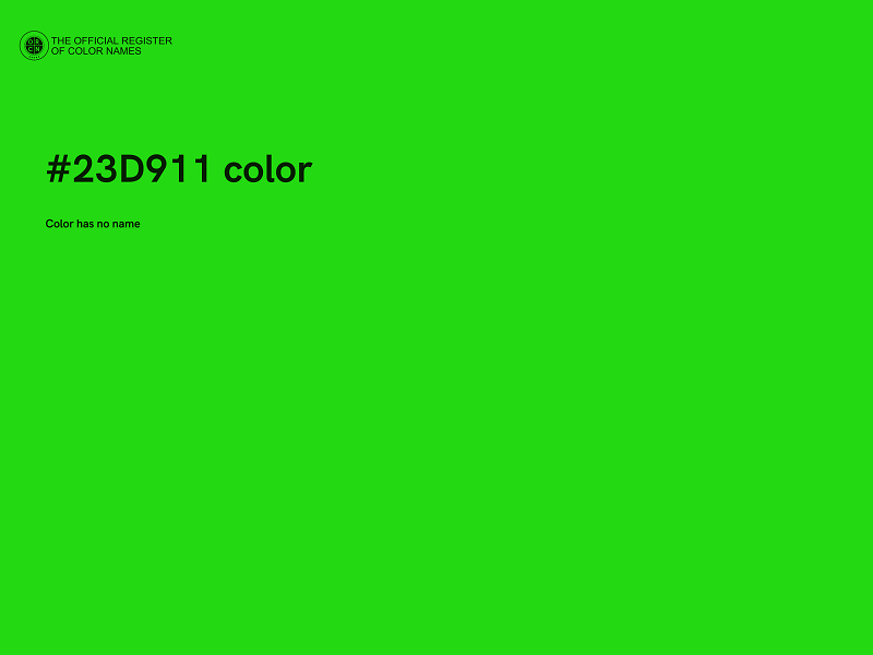 #23D911 color image