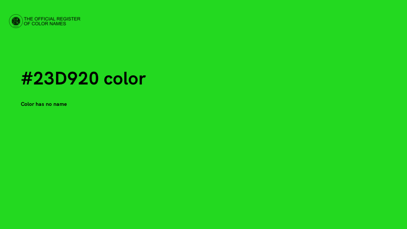 #23D920 color image