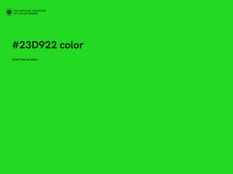 #23D922 color image