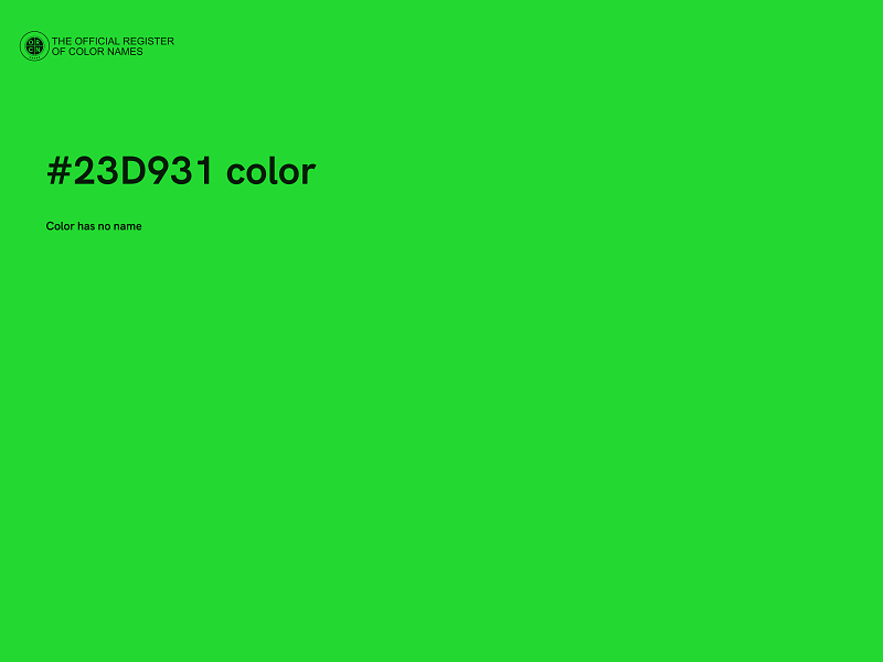 #23D931 color image