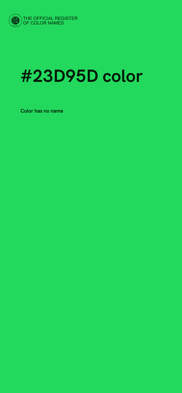 #23D95D color image
