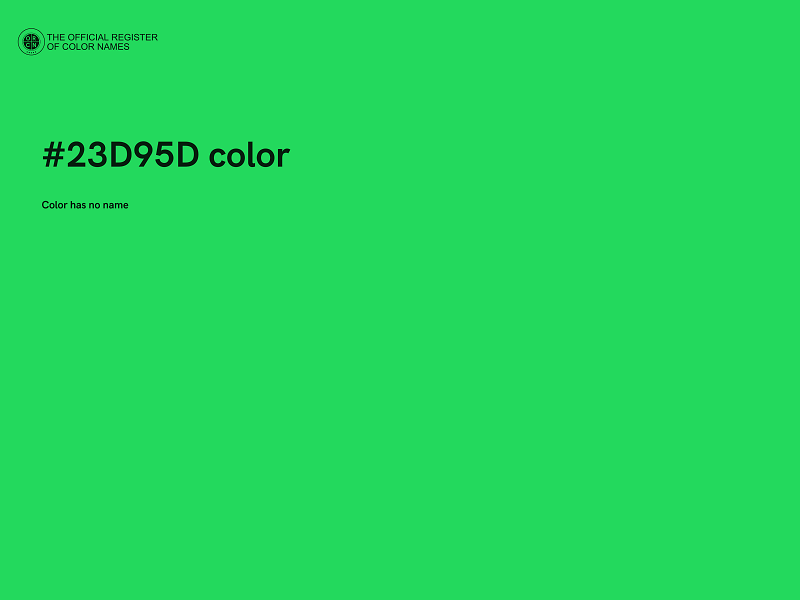 #23D95D color image