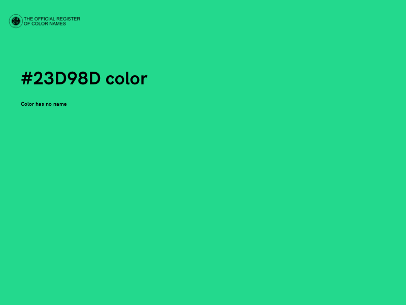 #23D98D color image