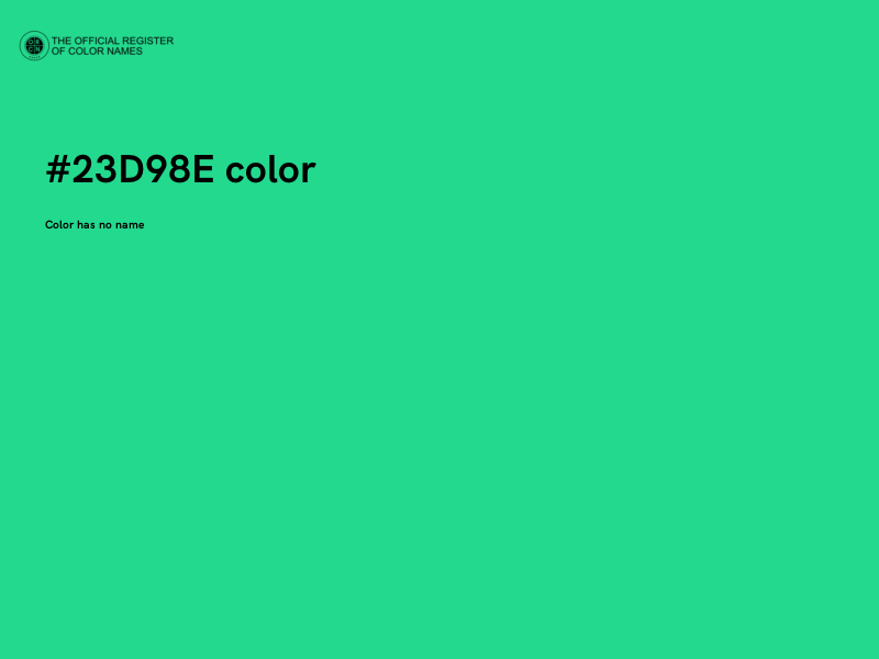 #23D98E color image