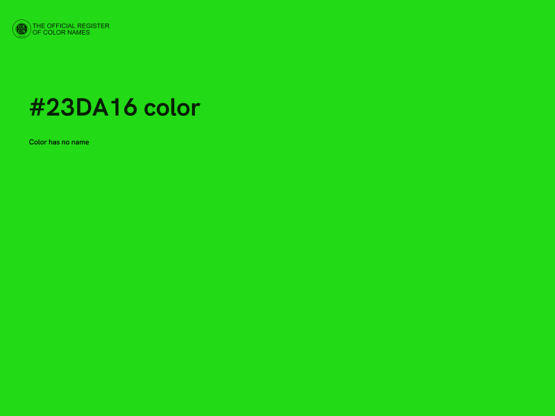 #23DA16 color image