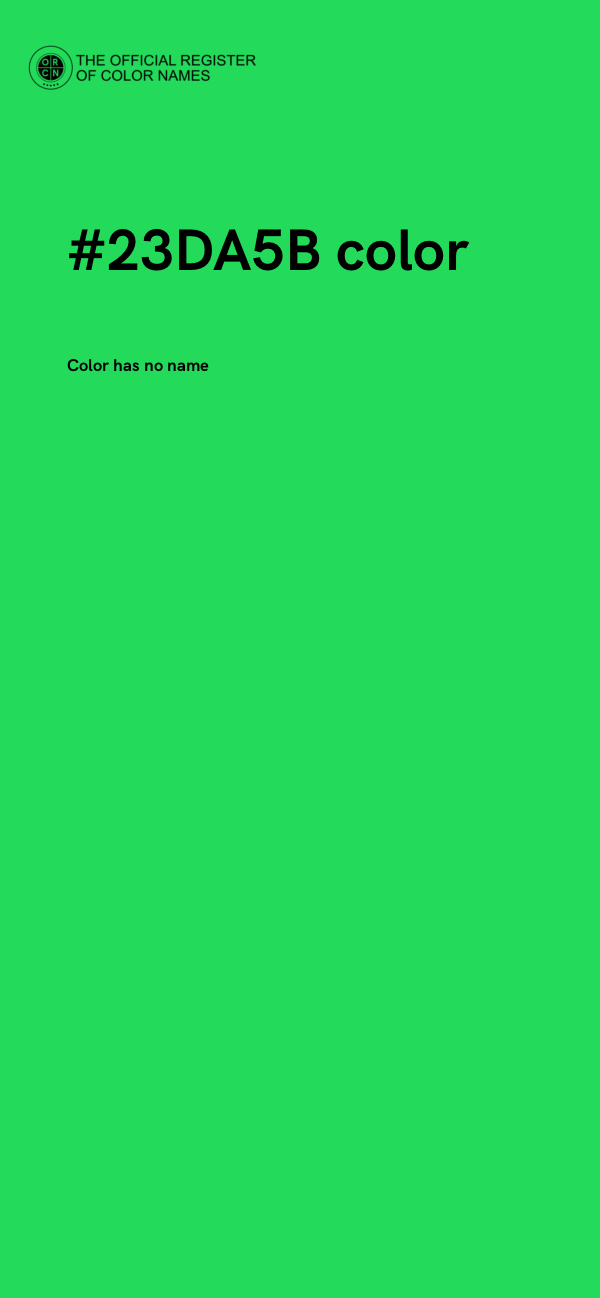 #23DA5B color image