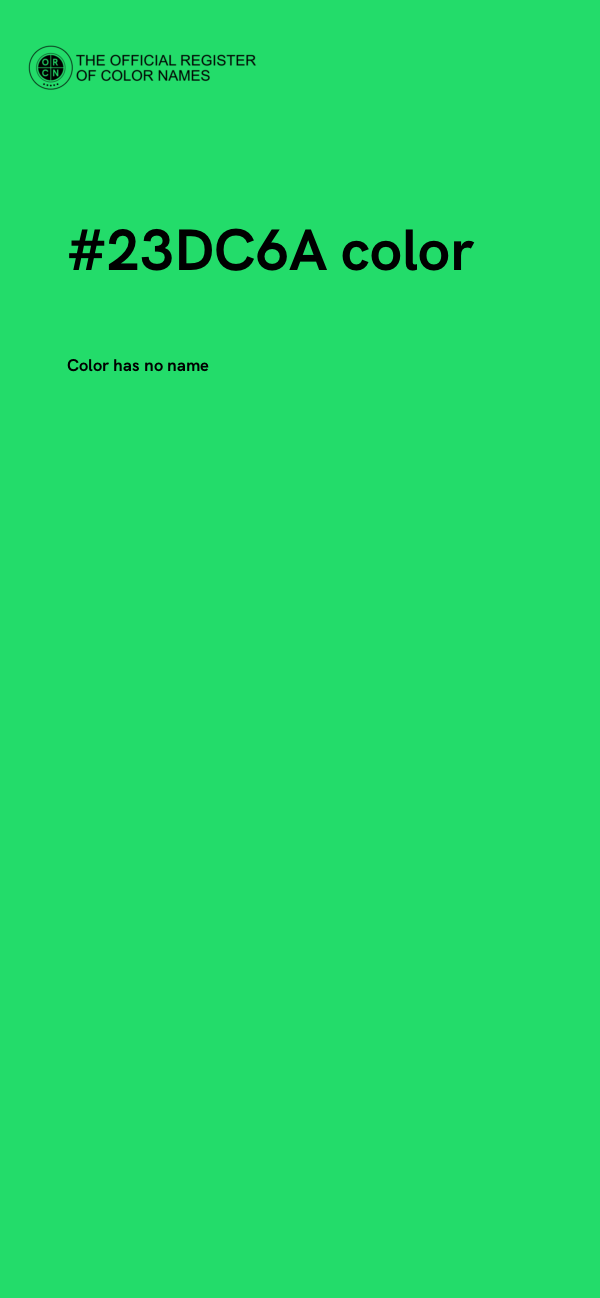 #23DC6A color image