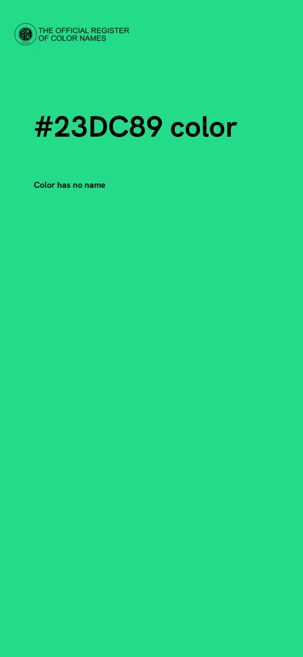 #23DC89 color image