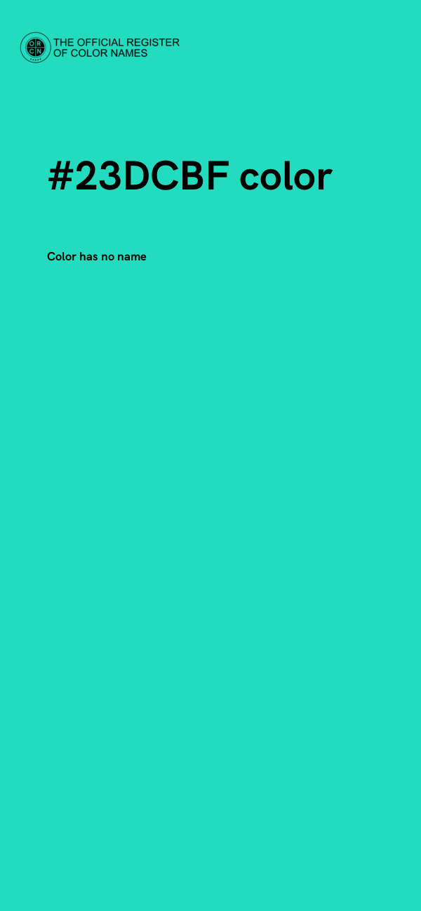 #23DCBF color image