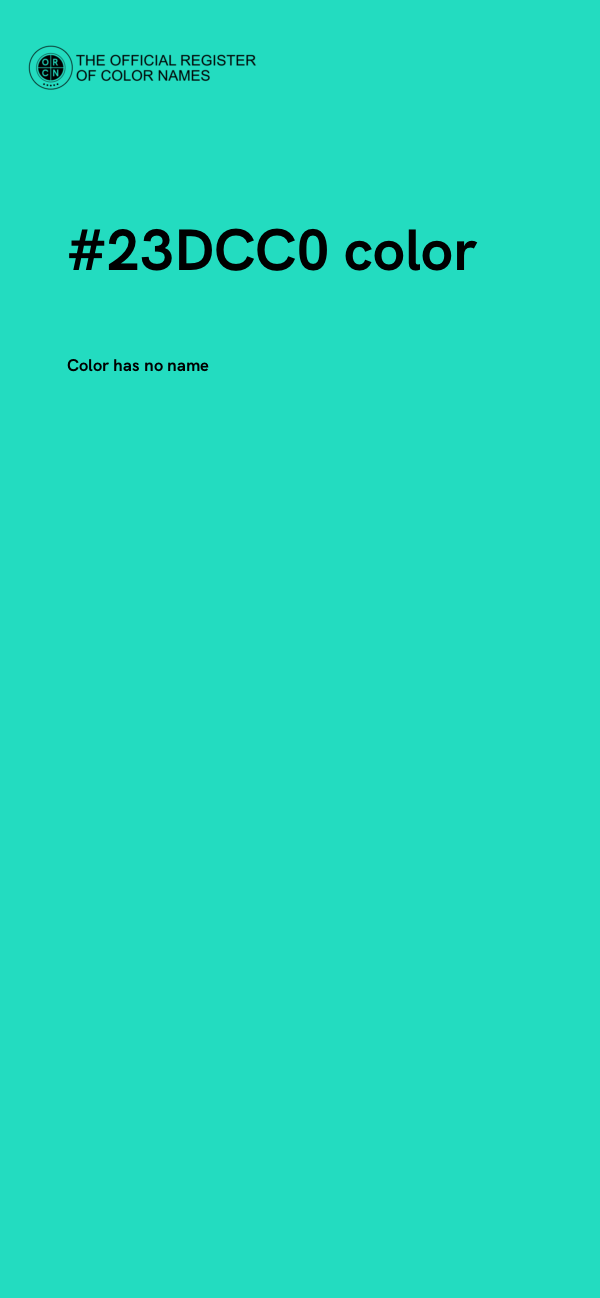 #23DCC0 color image