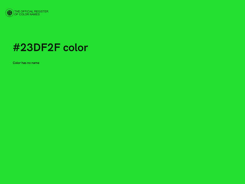 #23DF2F color image