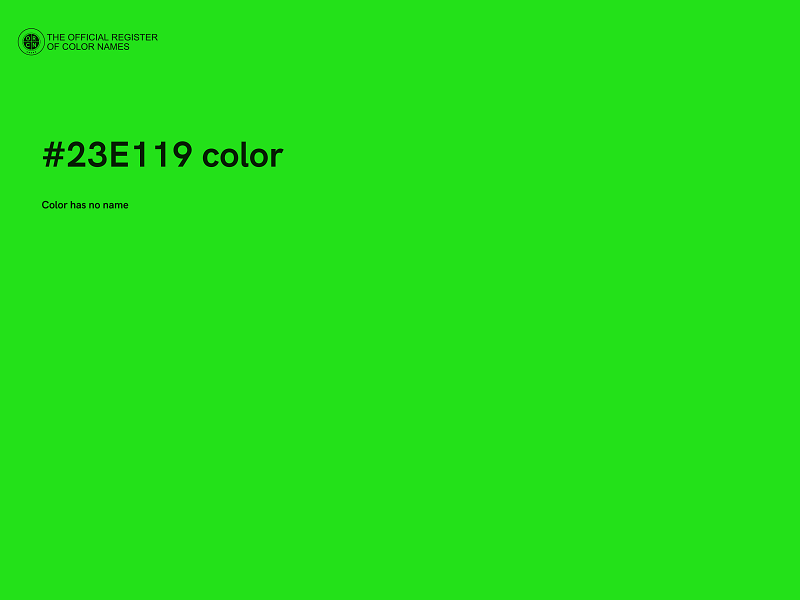 #23E119 color image