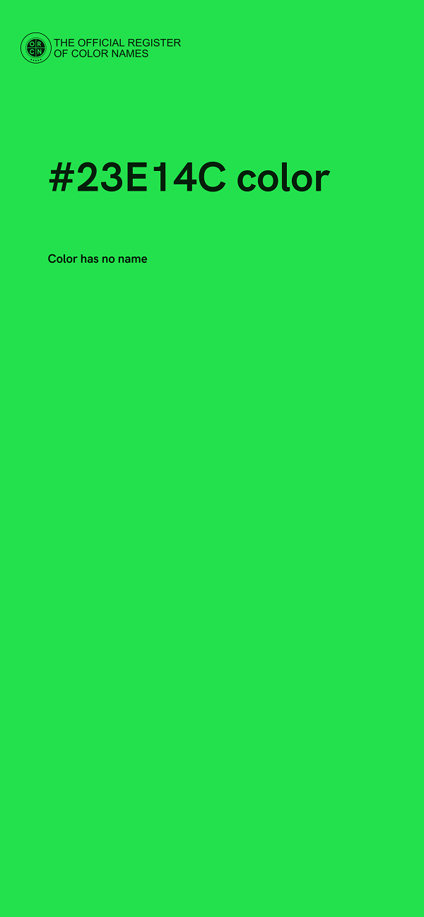 #23E14C color image
