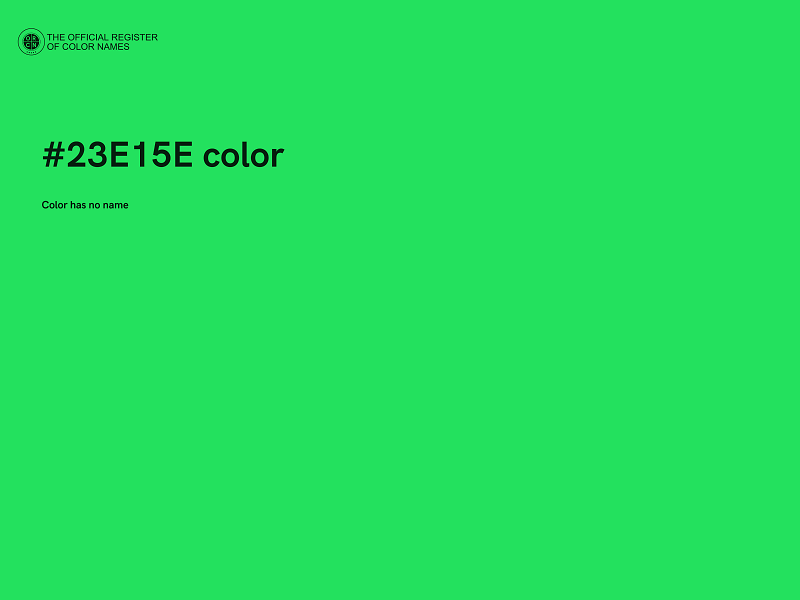 #23E15E color image