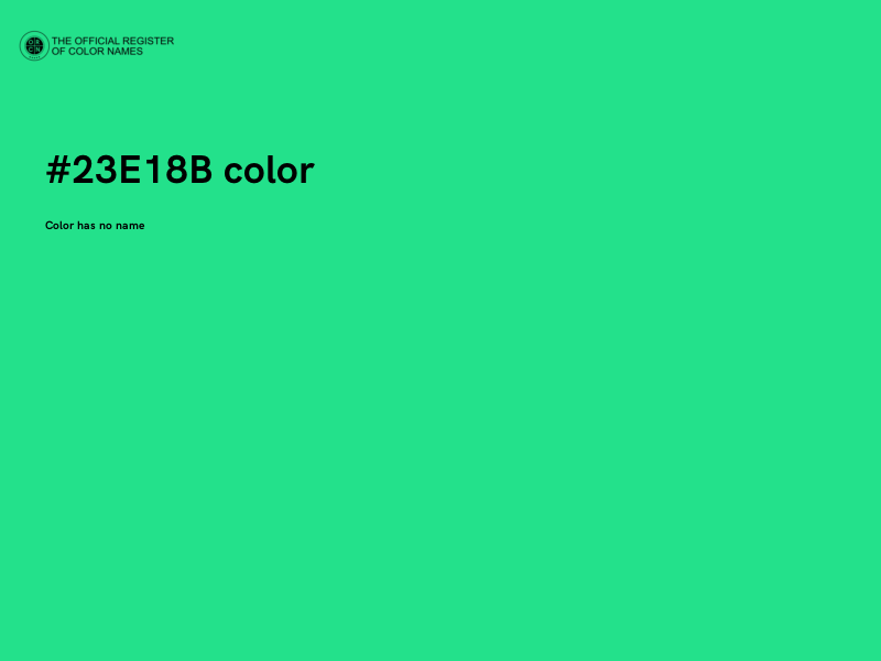 #23E18B color image