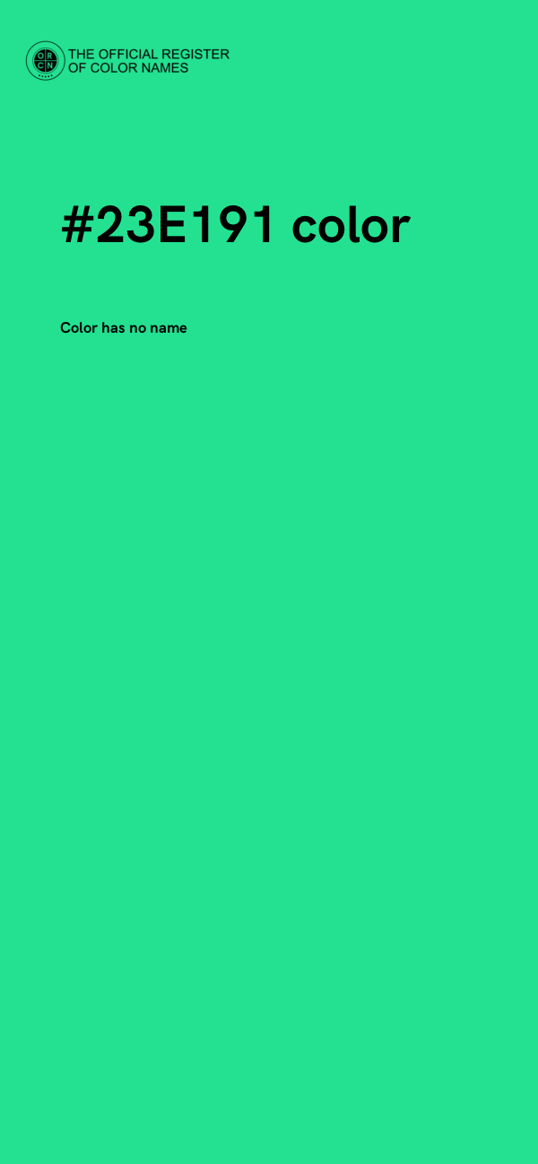 #23E191 color image