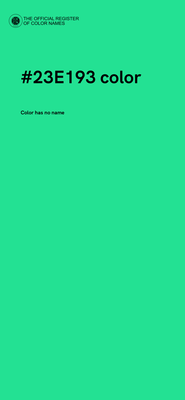 #23E193 color image