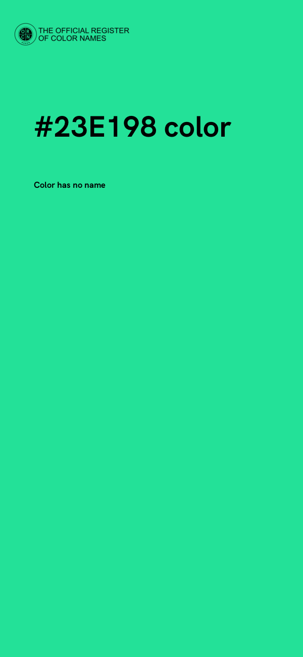 #23E198 color image
