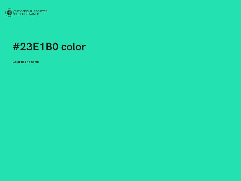 #23E1B0 color image