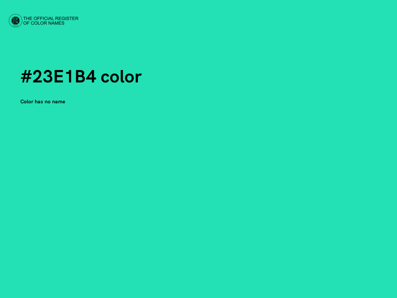 #23E1B4 color image