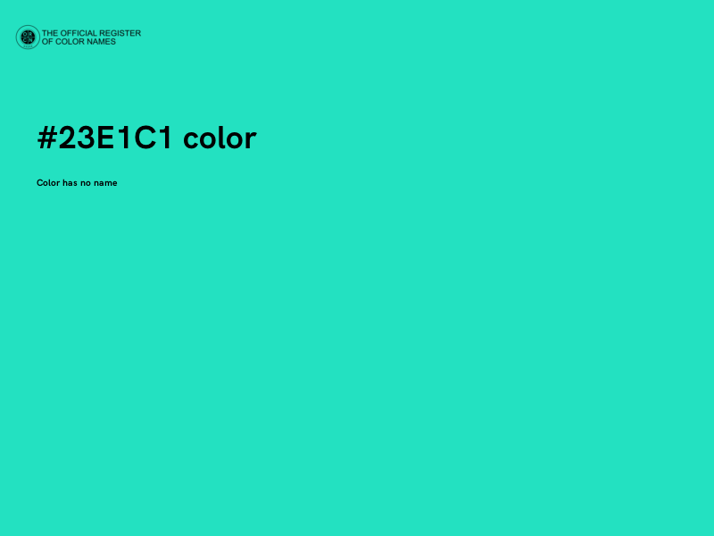 #23E1C1 color image