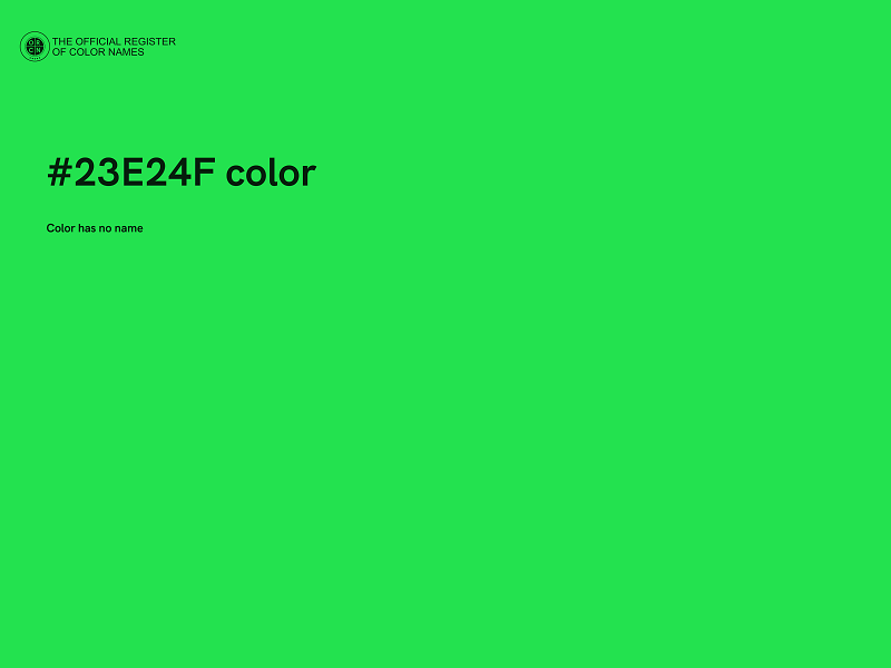 #23E24F color image