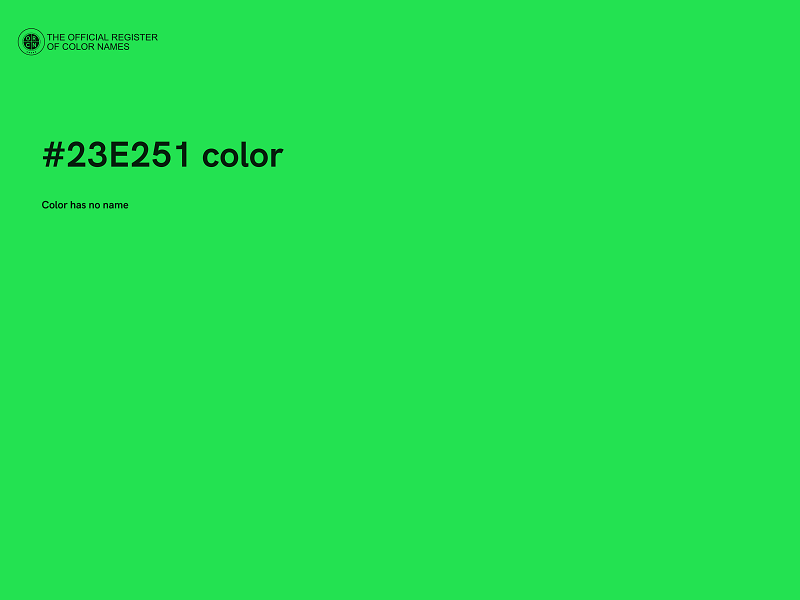 #23E251 color image