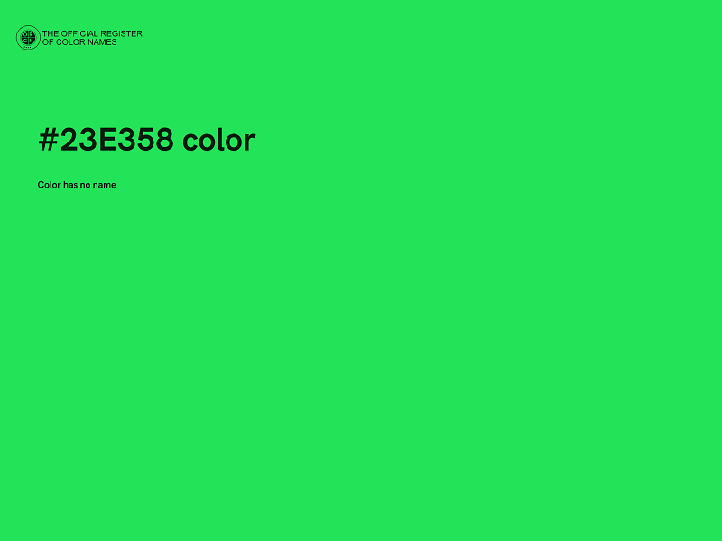 #23E358 color image