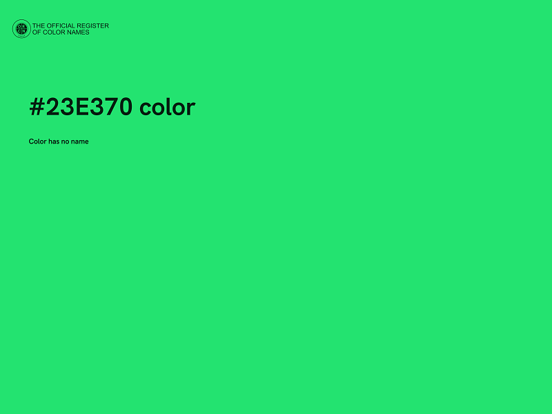 #23E370 color image